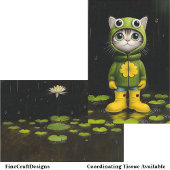 Whimsical Tranquical Lily Pond BP5B Decoupage Seidenpapier