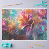 Whimsical Translucent Vibranred Calla Lillie Seidenpapier (Basteln)