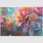 Whimsical Translucent Vibranred Calla Lillie Seidenpapier (Vorderseite)