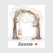Whimsical Tree Arch Custom Cut Vinyl Sticker (Blatt)