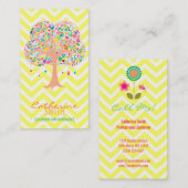 Whimsical Tree - Benutzerdefinierte (vertikale) Vi Visitenkarte (Vorne/Hinten)