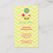 Whimsical Tree - Benutzerdefinierte (vertikale) Vi Visitenkarte (Rückseite)