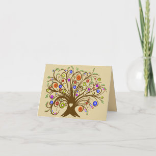 Whimsical Tree Card Dankeskarte