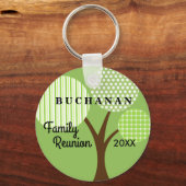 Whimsical Tree Family Wiedersehen Dated Souvenir G Schlüsselanhänger (Vorderseite)