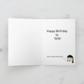 Whimsical Tree Geburtstag, Happy Birthday to YEW Karte (Innenseite)