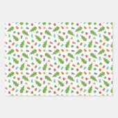 Whimsical Tree & Geschenke Weihnachtsmuster Geschenkpapier Set (Vorderseite)