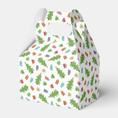 Whimsical Tree & Gifts Frohe Weihnachten Geschenkschachtel (Rückseite)