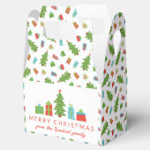 Whimsical Tree & Gifts Frohe Weihnachten Geschenkschachtel (Geöffnet)
