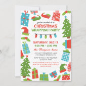 Whimsical Tree & Gifts Weihnachtsgebäck Party Einladung (Vorderseite)