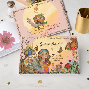 Whimsical Tree House Fairy Baby Shower Gästebuch