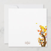 Whimsical Tree Illustration Hochzeit Einladung (Rückseite)