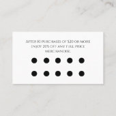 Whimsical Tree of Life Elegante Graue Ermäßigung Treuekarte (Rückseite)