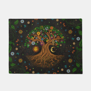Whimsical Tree of Life - Yggdrasil Fußmatte