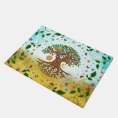 Whimsical Tree of Life - Yggdrasil Fußmatte (Schrägansicht)