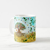 Whimsical Tree of Life - Yggdrasil Kaffeetasse (Vorderseite Links)