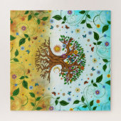 Whimsical Tree of Life - Yggdrasil Puzzle (Horizontal)