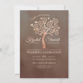Whimsical Tree Wedding Einladung (Vorderseite)