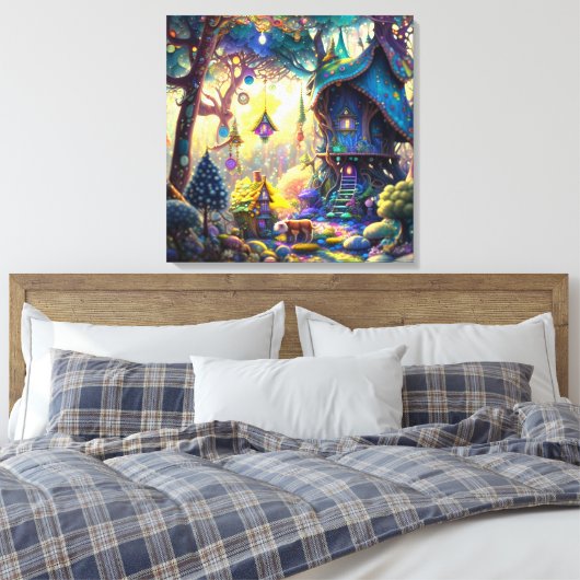 Whimsical Treehouse Leinwand Art (Insitu (Schlafzimmer))