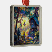 Whimsical Treehouse Ornament Aus Metall (Rechts)