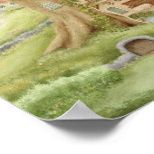 Whimsical Treehouse Storybook  Poster (Ecke)