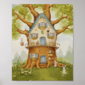  Whimsical Treehouse Storybook Poster kids (Vorne)