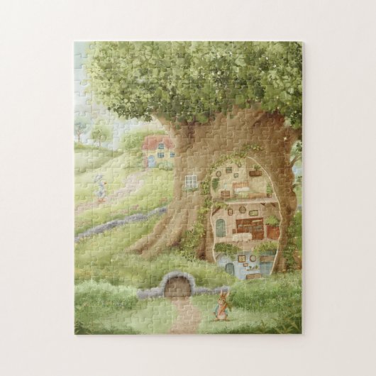 Whimsical Treehouse Storybook Puzzle (Vertikal)