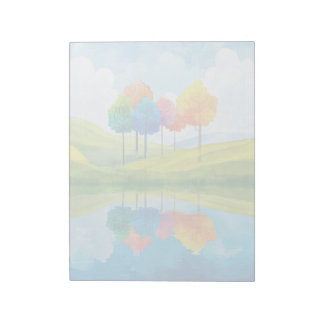 Whimsical Trees - 11" x 8,5" Notepad Notizblock