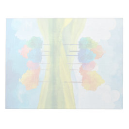 Whimsical Trees - 11" x 8,5" Notepad Notizblock