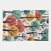 Whimsical Trees Geschirrtuch (Horizontal)