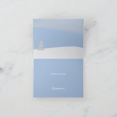 Whimsical Trees in Winter Thank You Dankeskarte (Innenseite)