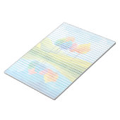 Whimsical Trees Lined - 11" x 8,5" Notepad Notizblock (angewinkelt)