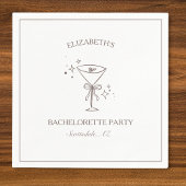 Whimsical Trendy Fun Espresso Martini Bachelorette Serviette