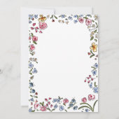 Whimsical trendy Wedding QR Code Foto Einladung (Rückseite)