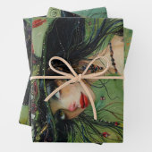 Whimsical Trio Hexen #2 Decoupage Geschenkpapier Set (Beispiel)