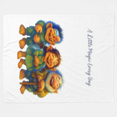 Whimsical Troll Family Gift  Magic Every Day Fleecedecke (Vorderseite (Horizontal))