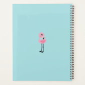 Whimsical tropical flamingos planer (Rückseite)