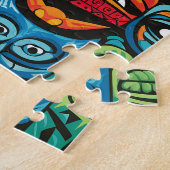 Whimsical Tropical Tiki Masken Puzzle (Seite)