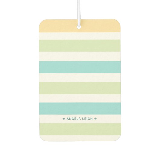 Whimsical Tropics Cabana Streifen Autolufterfrischer (Vorderseite)