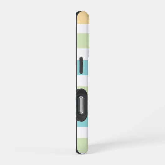 Whimsical Tropics Cabana Streifen iPhone Hülle (Rechte Seite)