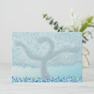 Whimsical Tu B'Shvat ט ״ ו ב ב ט Baum ש Feiertagskarte