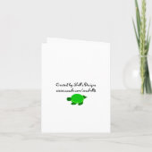 Whimsical Turtle Baby Dusche Einladung (Rückseite)