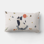 Whimsical Tuxedo Cat Stay Pawsitive Lumbar Throw P Lendenkissen (Rückseite)