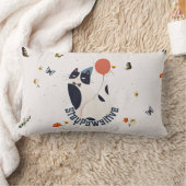 Whimsical Tuxedo Cat Stay Pawsitive Lumbar Throw P Lendenkissen (Decke)