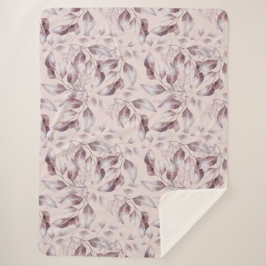 Whimsical Twilight Seamless Muster Sherpadecke (Vorderseite)