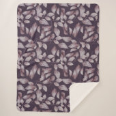 Whimsical Twilight Seamless Muster Sherpadecke (Vorderseite)