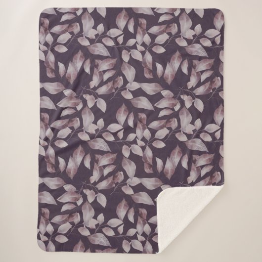 Whimsical Twilight Seamless Muster Sherpadecke (Vorderseite)