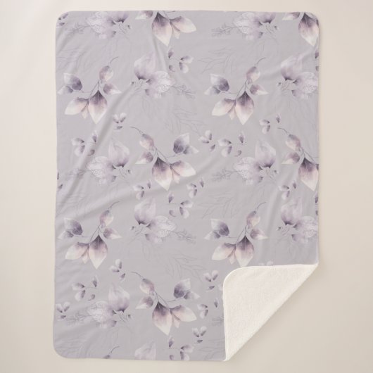 Whimsical Twilight Seamless Muster Sherpadecke (Vorderseite)