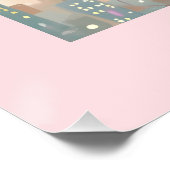 Whimsical Twirling Ballerina über City Lights Poster (Ecke)