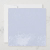 Whimsical Two Hearts Blue Brautparty Einladung (Rückseite)