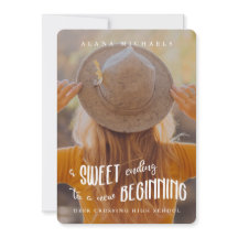 Whimsical Type Foto 2023 Graduation Party Taupe